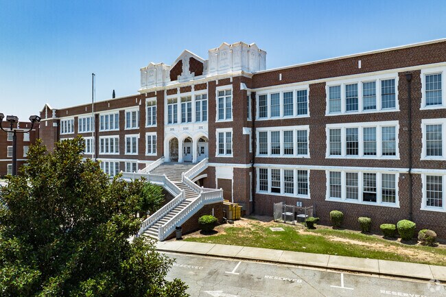 Academy of Richmond County in Augusta has beautiful buildings with classrooms.