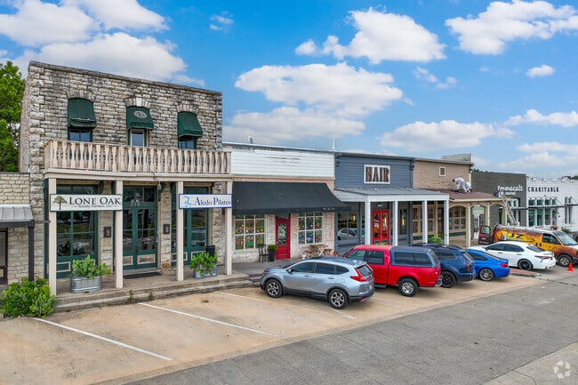 The historic downtown area of Aledo has been preserved from its 1950s oil boom days.