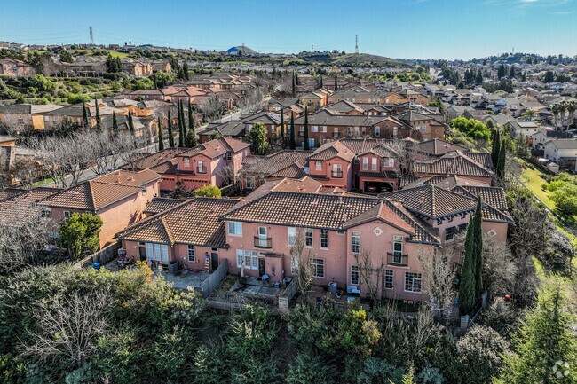 The Tiara private community offers Mediterranean style homes in Hunter Ranch.