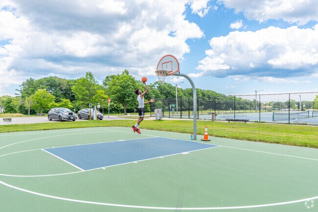 Play some basketball on the courts at Edward Payson Park in Back Cove.