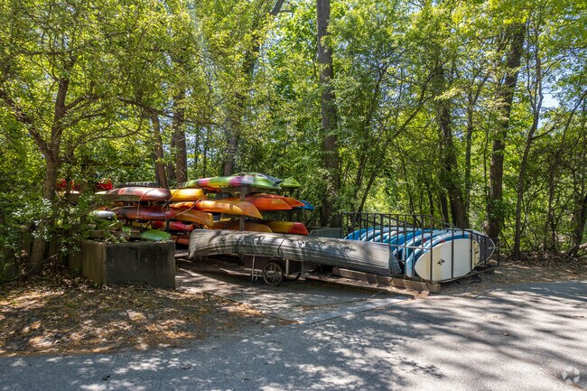 Kayaks and paddle boards can be rented at Nahanton Park in Oak Hill.