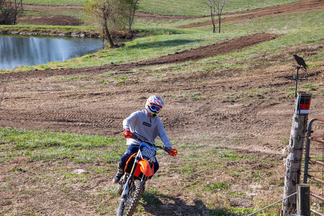 Locals like to race with their dirt bikes in Bright.