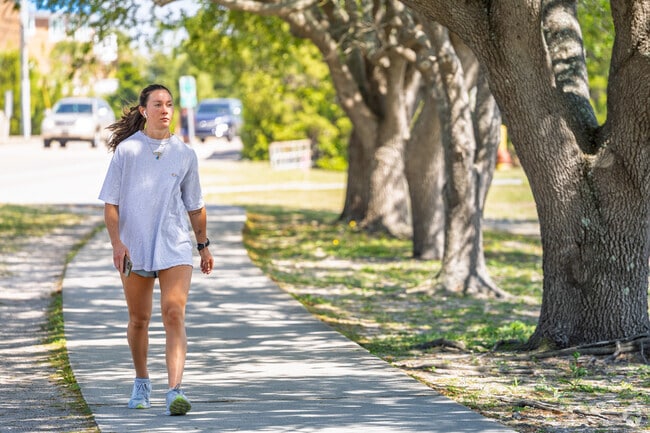 Reagan from Kings Grant finds pleasure in walking along the Cross City Trail.