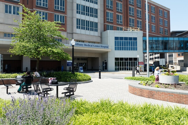 Albany Medical Center anchors nearby healthcare access for Helderberg.