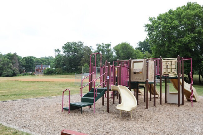 Waynewood Elementary has a small playground for its younger students.