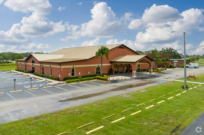 Palm Acres Charter High School in Lehigh Acres has a mixed demographic of student ethnicities.