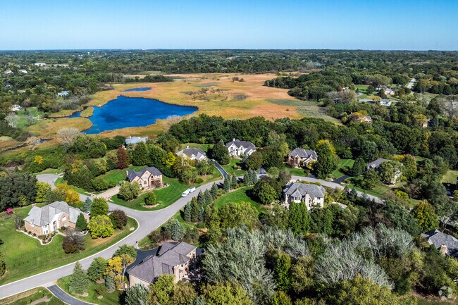 Timberlake features many large lots with magnificent mansion properties.