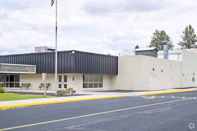 Faculty entrance at Post Falls Middle School.