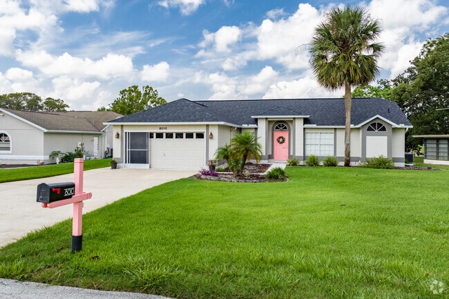 Some residents in North Weeki Wachee like to add splashes of color to their homes.