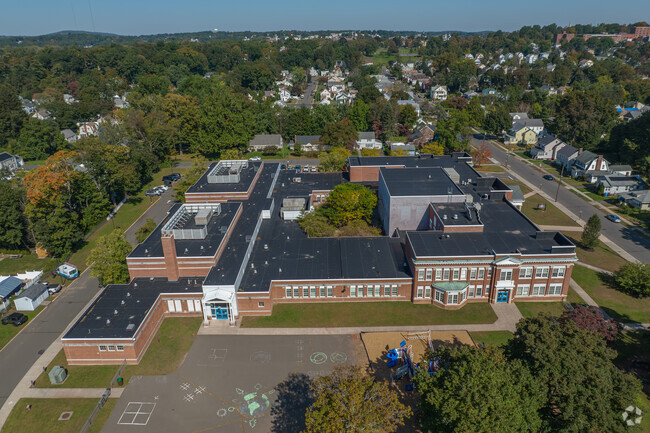 New Britain's Vance Elementary School has an outdoor recess area for students to utilize.