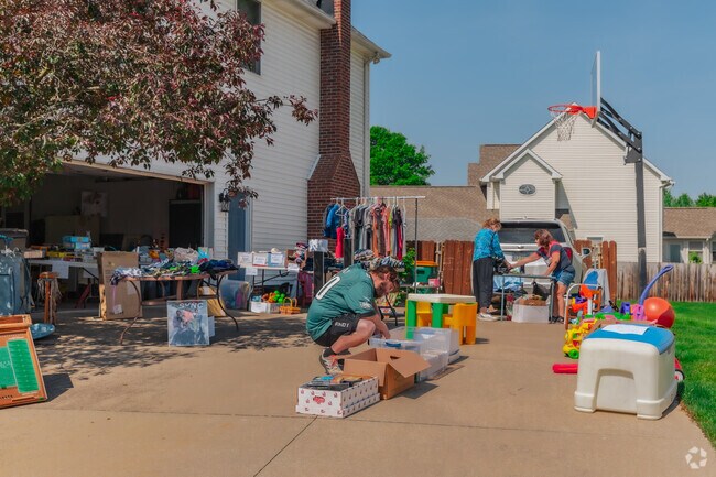 Seven Hills residents participate in the city wide garage sale weekend.