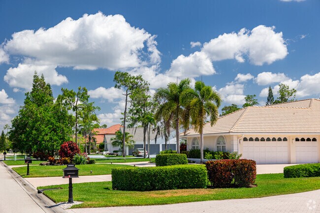 Quail Creek has quiet residential streets with homes in a traditional suburban layout.