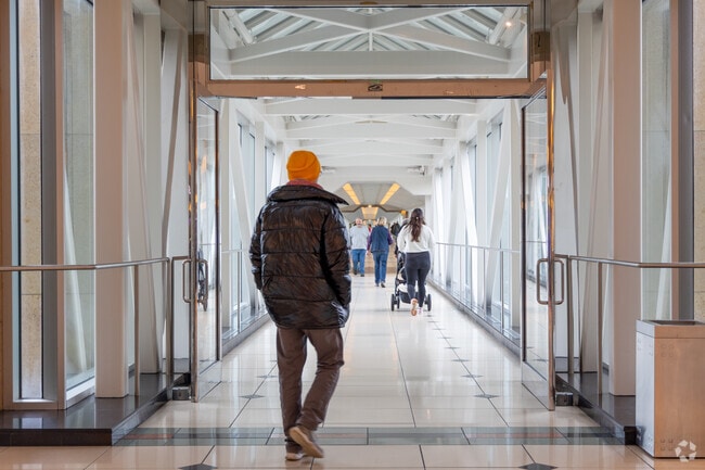 Take the Sky Bridge in Troy, your portal to Somerset Collection South.