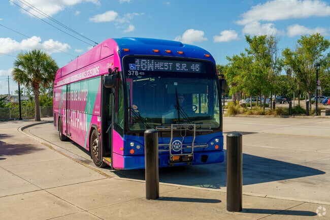 The Lynx bus system, with numerous stops in Midway, eases transportation.