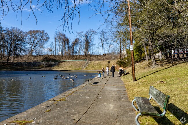 Enjoy Lake Emily in Renziehausen Park, known as “Renzie” to McKeesport residents.