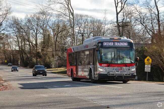 The Metro bus will take you to Bowie State or New Carrollton Station from Chapel Forge.