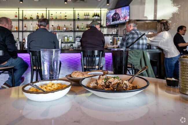 Enjoy some Mediterranean food at Meddy's by Riverside.