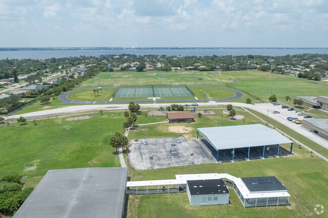 Indialantic Elementary School has a state of the art athletics area and field.