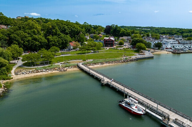 Harborfront Park in Port Jefferson is a great place to relax and watch the boats.
