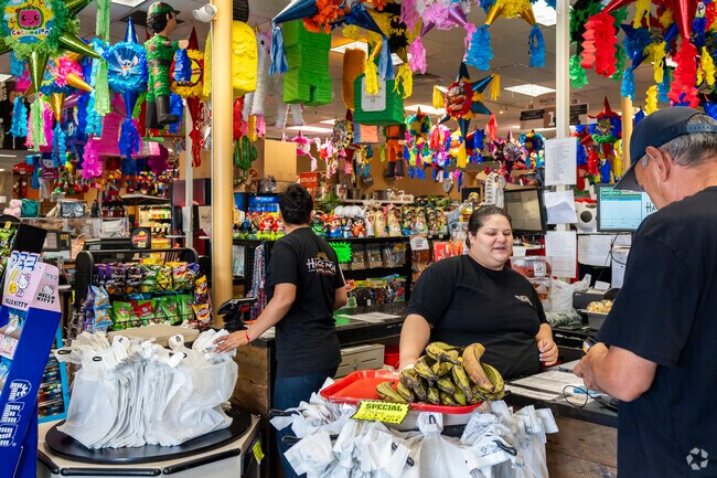 Hacienda Market and Grill is a colorful shopping option in Northridge and carries many Hispanic items.
