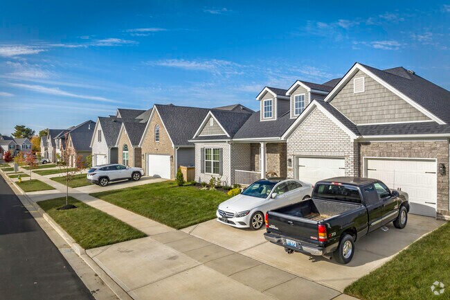 There is a mix of two-story and single-story homes in Sandersville.