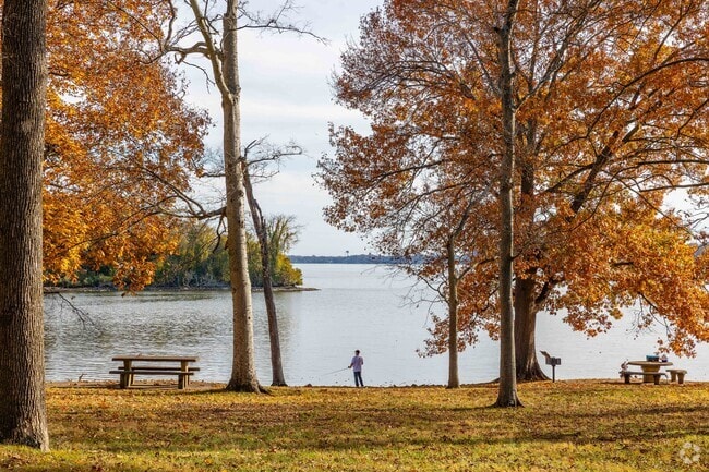 Hendersonville residents enjoy a quiet time on the lake while fishing.