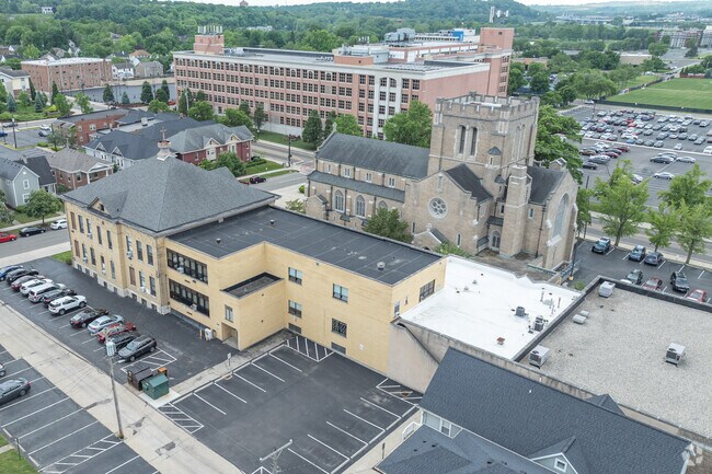 Holy Angels School is located directly next to the University of Dayton.