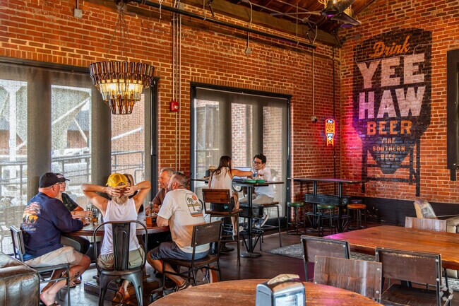 Yeehaw Brewing Company provides a lively atmosphere with excellent brews.