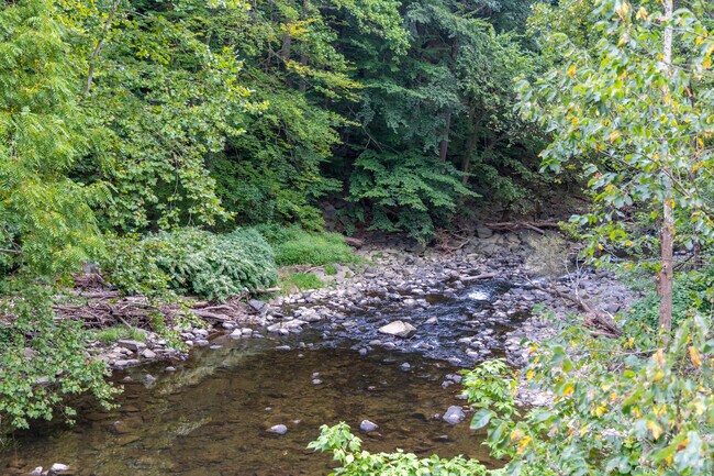 Gwynn Falls runs through the center of Leakin Park and offers beautiful scenery.