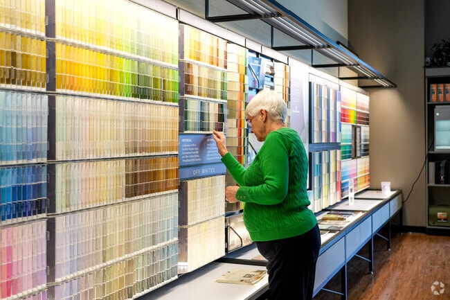 New Bull Run Mountain Estates homeowners can stop by Benjamin Moore Paints.