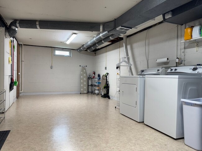 Basement. Laundry area