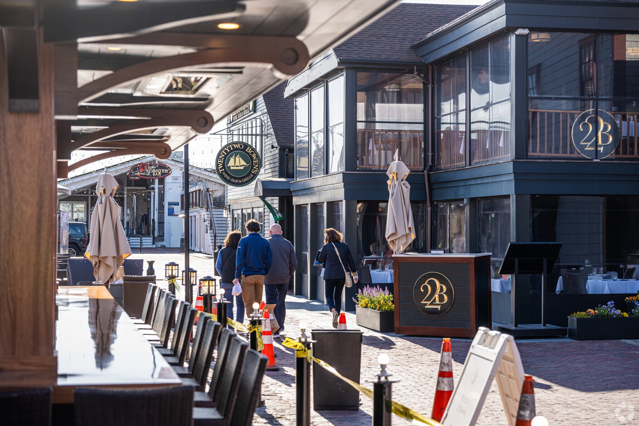 Stop by 22 Bowens near Bellevue Avenue for fine dining and waterfront cocktails.