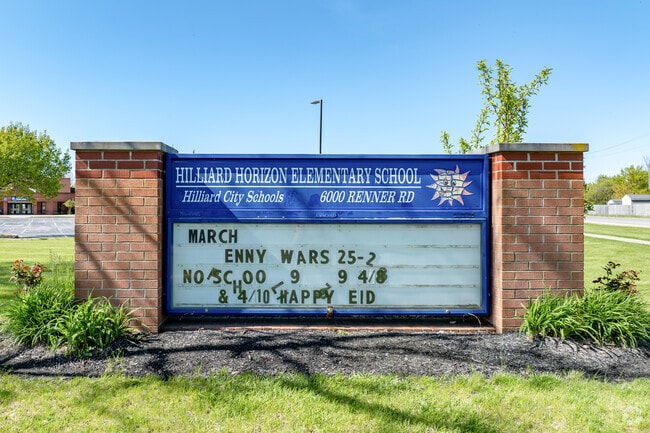Students can attend Horizon Elementary School, rated with a B on Niche.