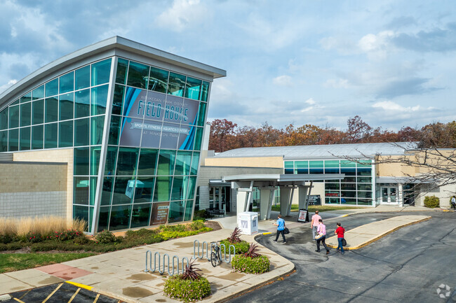 The Field House hosts fitness classes and summer camps with its 14,000-square-foot gym.