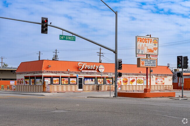Residents of Homaker Park can grab a burger or frozen treat at Frosty Fast & Fresh.