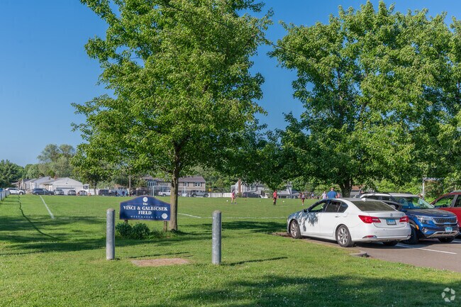 Students from Alma E. Pagels School use the Vinci & Galbicsek Field in West Haven.