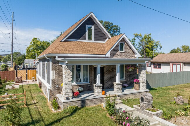 Spacious homes such as this one are located in the Christian Park neighborhood of Indianapolis.