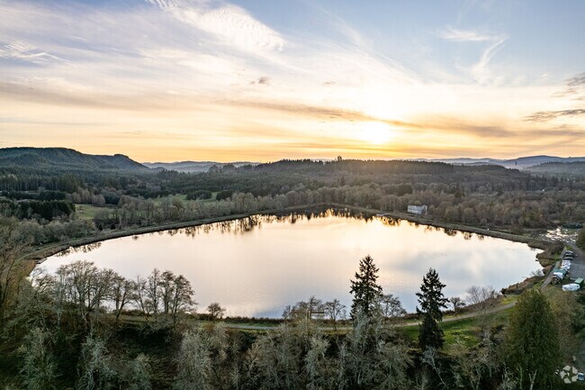 Vernonia Lake is about a mile from downtown and features walking trails and campgrounds.