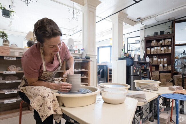 Sawmill Pottery makes a great activity stop after a meal downtown.
