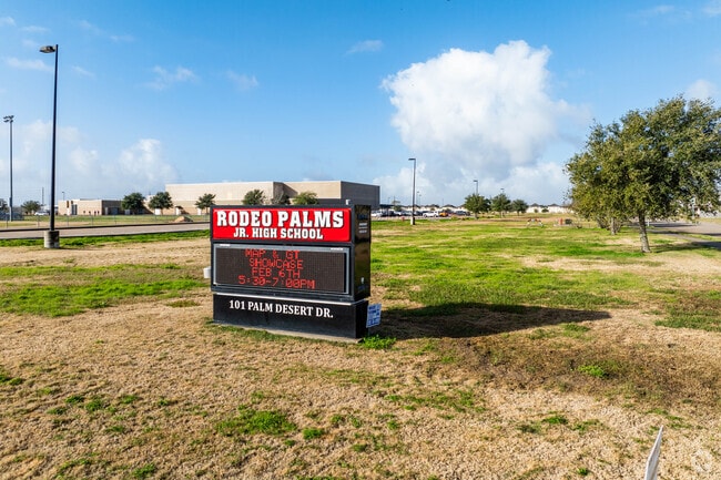 Rodeo Palms Junior High has a student body population of 819 students.