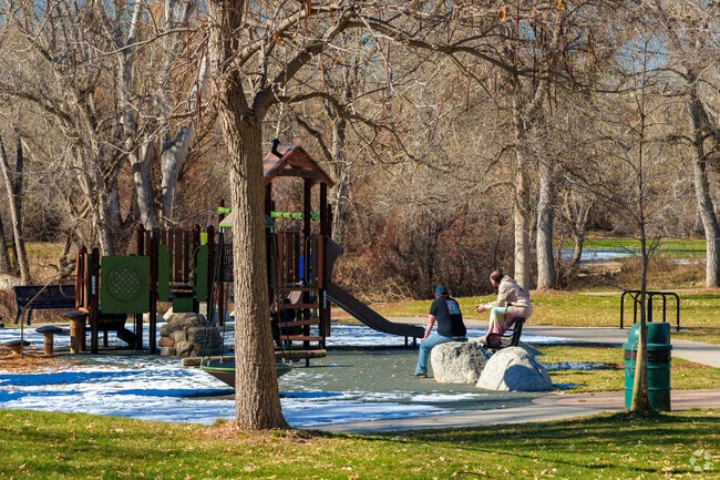Parents love taking their kids to the playground at Progress Park.