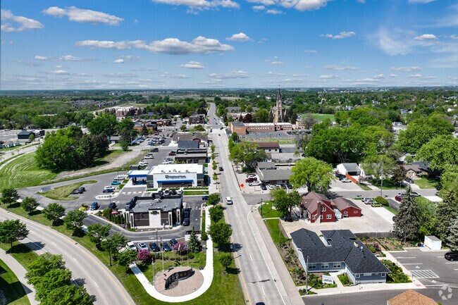 St. Michael's commercial corridor has many shopping and dining options.