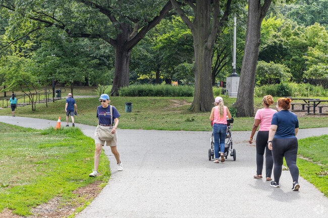 Cunningham Park has a well-trafficked loop for exercising.