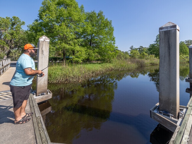 You can also fish off the dock at the Dinsmore Boat Ramp.