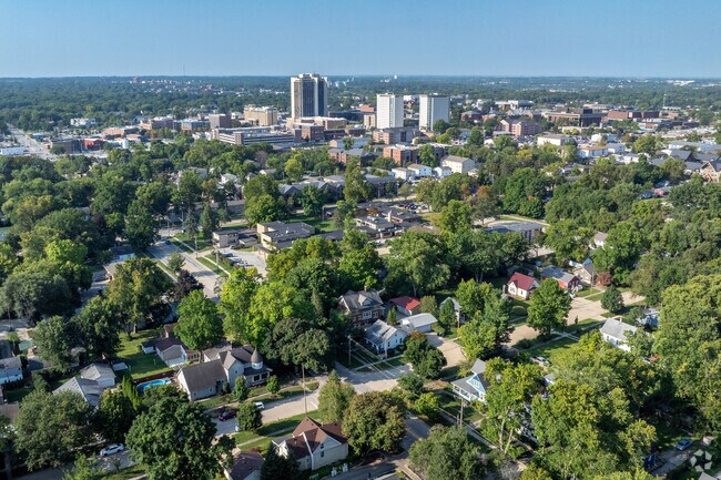 Fell Park is located just blocks away from the Illinois State University campus.