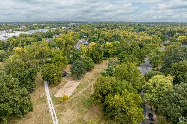 Spades Park, a thirty-one acre park surrounded by mature trees and the homes of Windsor Park.