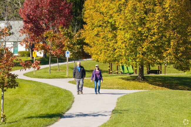 The walking path is half a mile long to enjoy at Autumn Meadow Park.