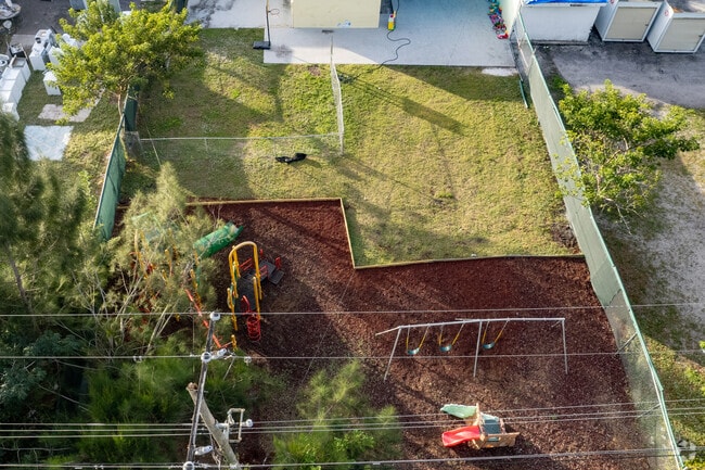 A closer look at the playground area of Hope for the Future Christian Academy.
