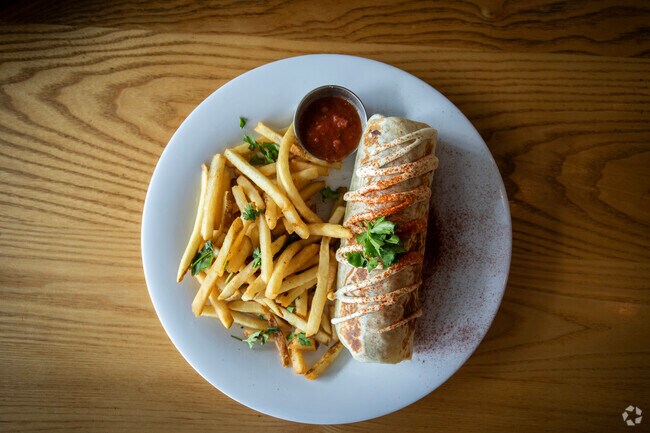 The Spicy Rio Burrito with blackened chicken at CALI near Mariners Pass is a must try.