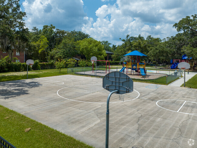 West Riverside Elementary School basketball courts serves students in Jacksonville, FL.